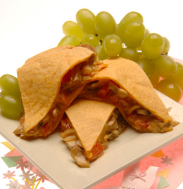 Mushroom and Sweet Pepper Quesadillas